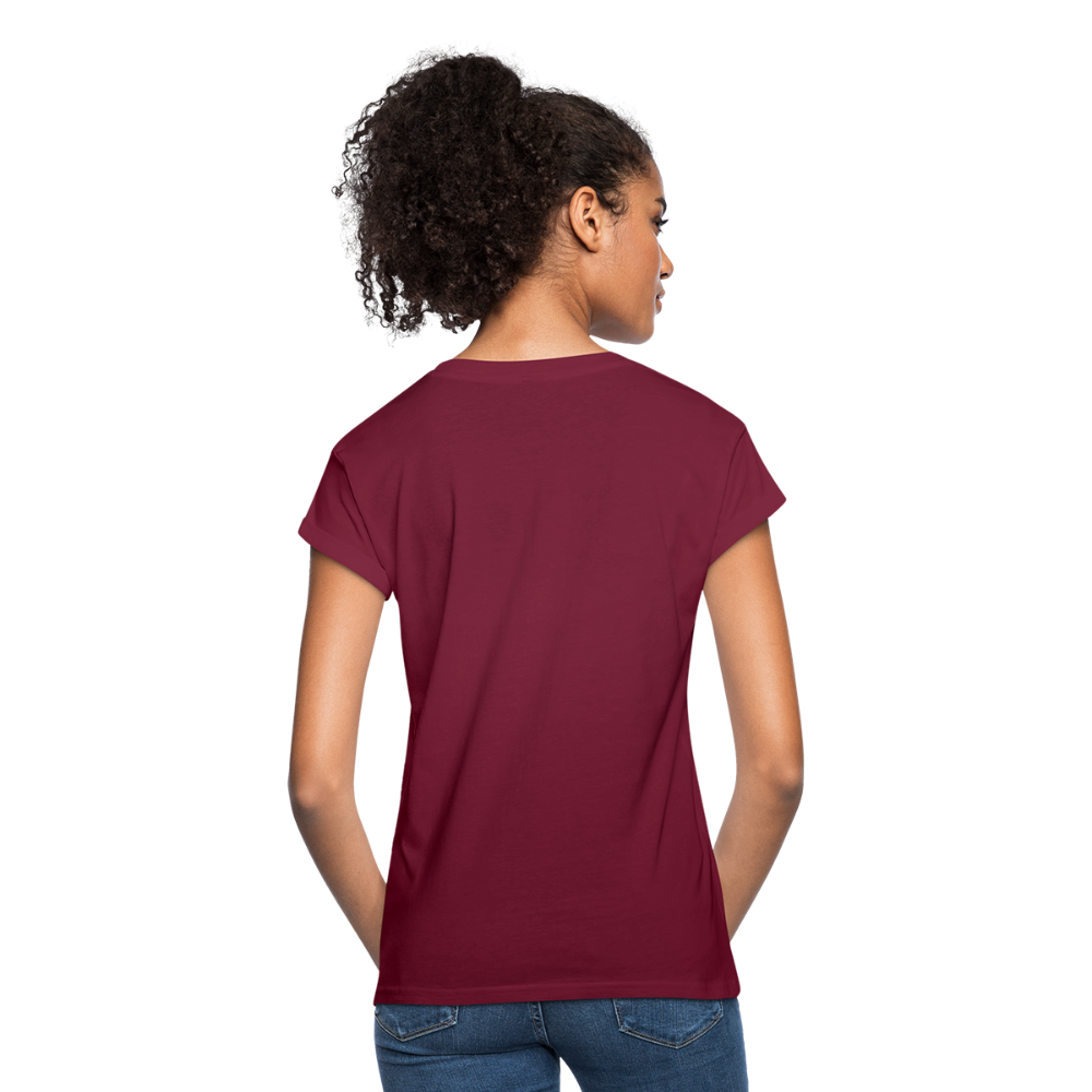 Frauen Oversize T-Shirt - Bordeaux