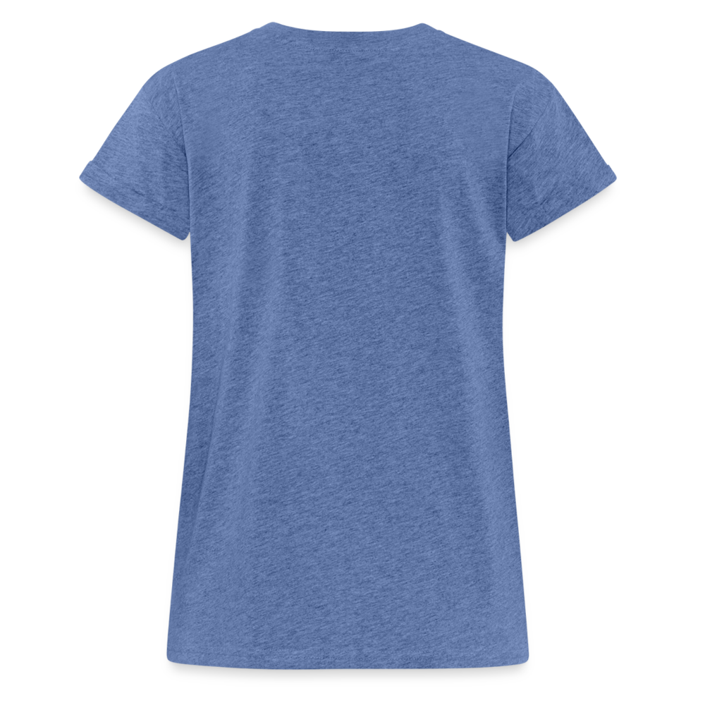Frauen Oversize T-Shirt - Denim meliert