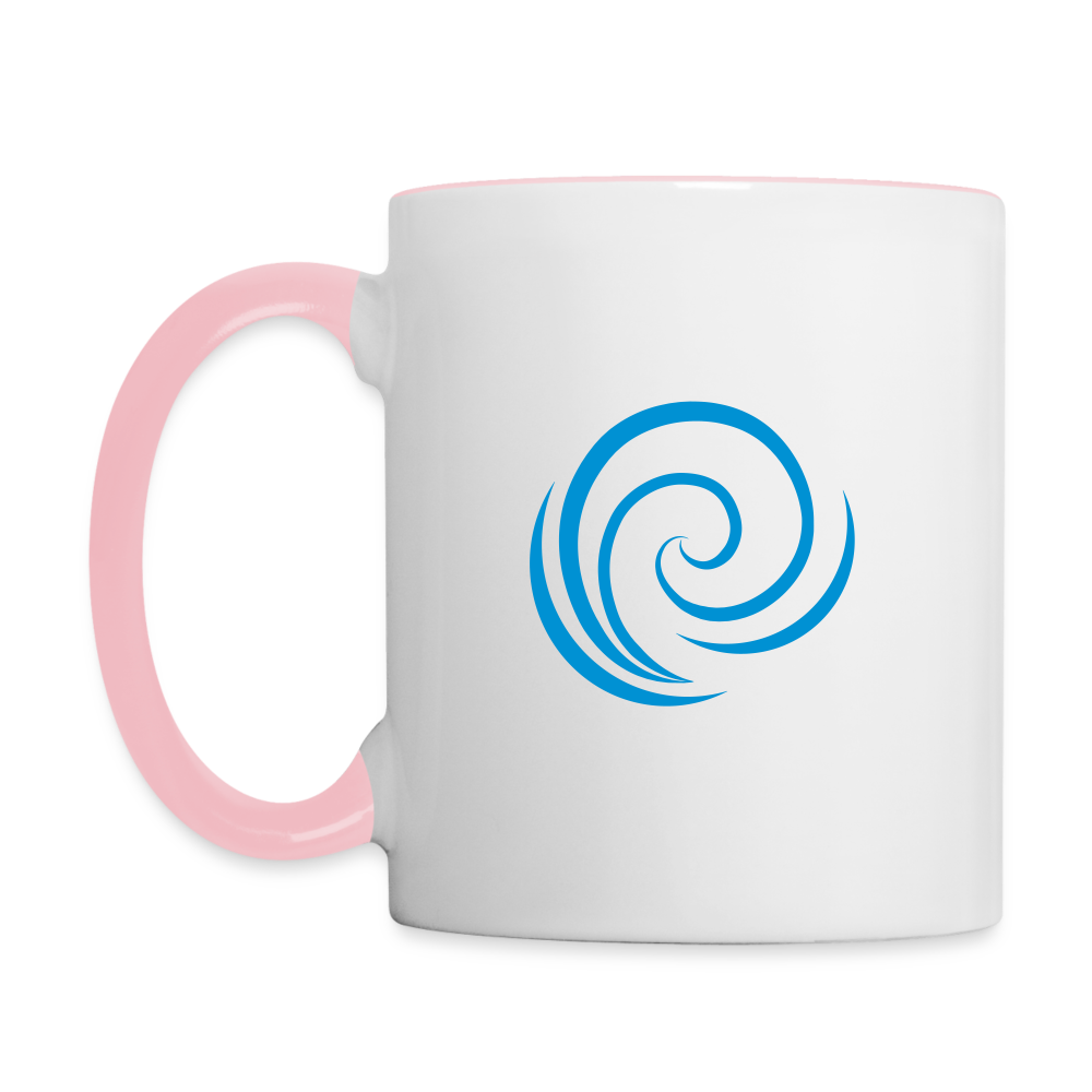 Tasse zweifarbig - Weiß/Pink