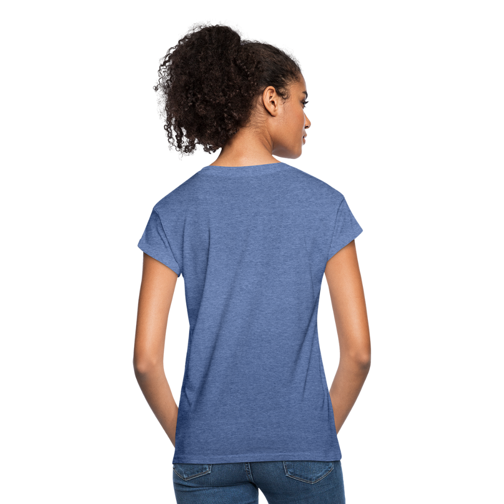 Frauen Oversize T-Shirt - Denim meliert