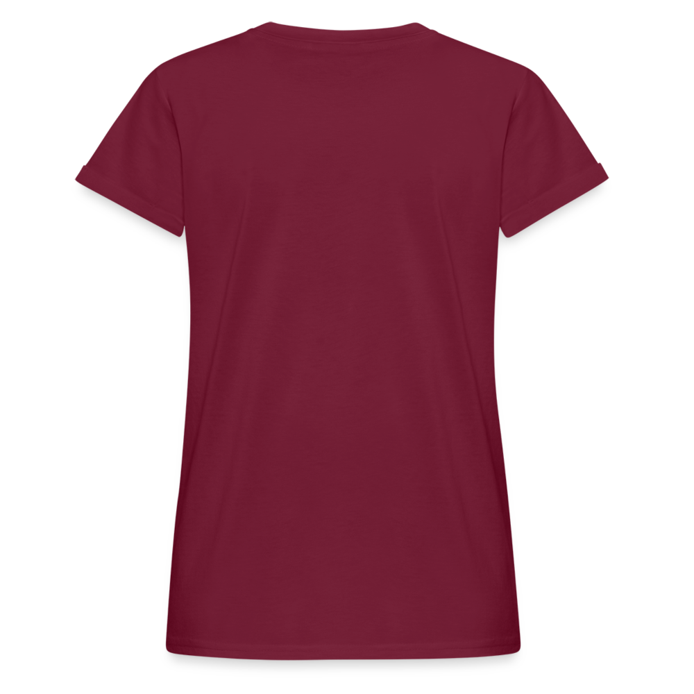 Frauen Oversize T-Shirt - Bordeaux