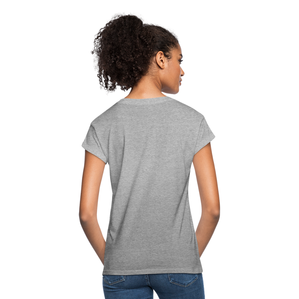 Frauen Oversize T-Shirt - Grau meliert