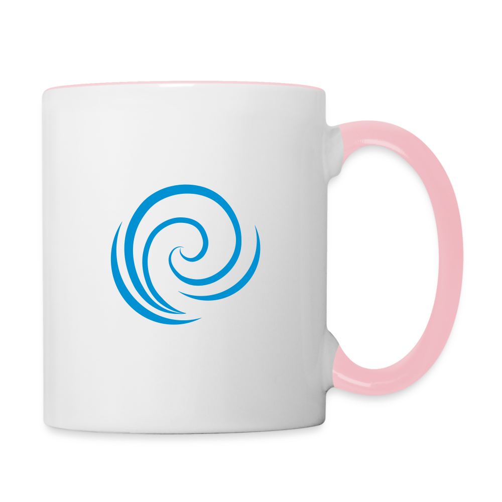 Tasse zweifarbig - Weiß/Pink
