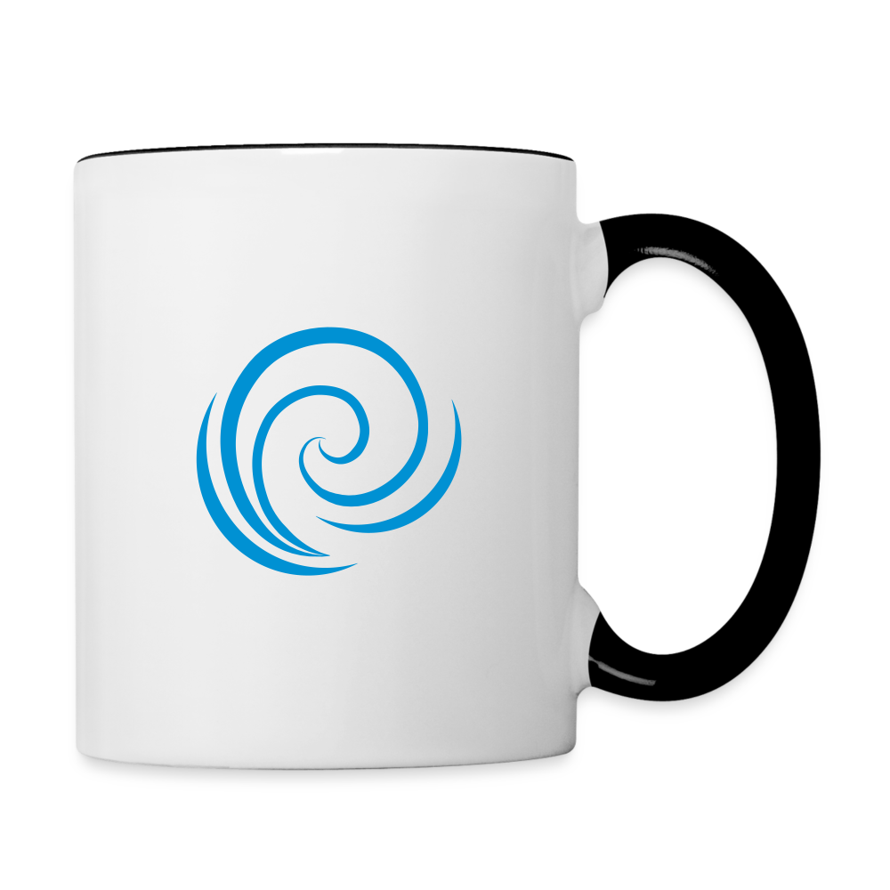Tasse zweifarbig - Weiß/Schwarz