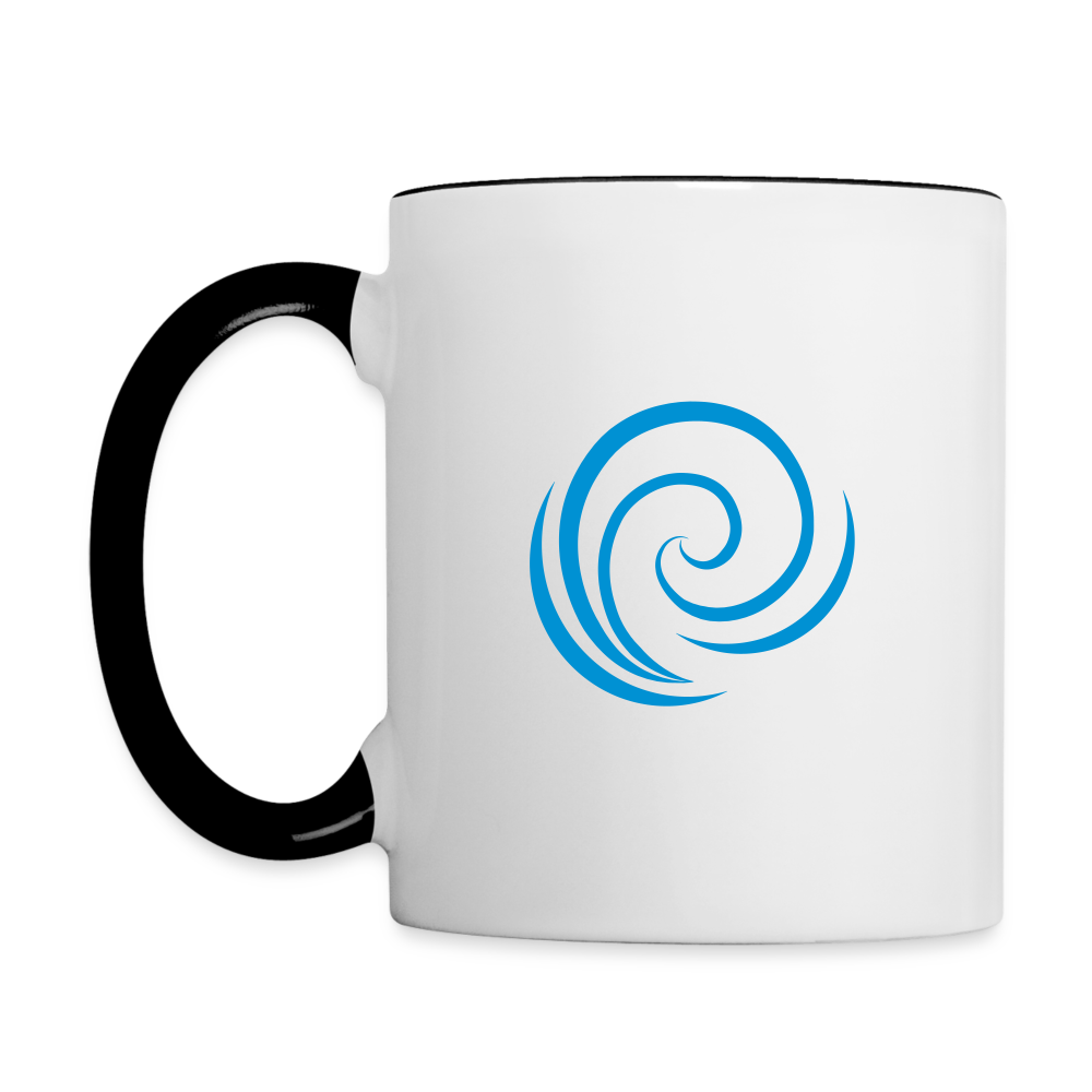 Tasse zweifarbig - Weiß/Schwarz