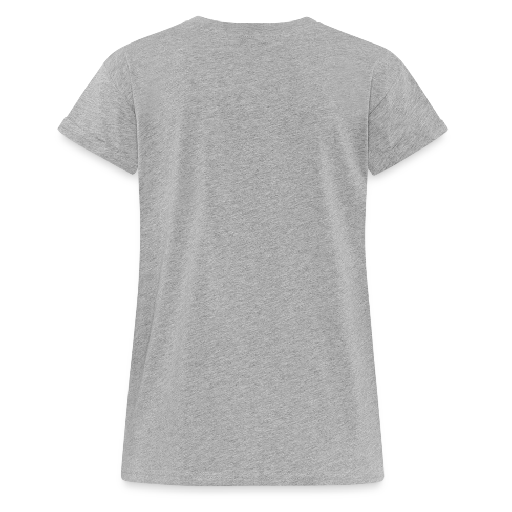 Frauen Oversize T-Shirt - Grau meliert