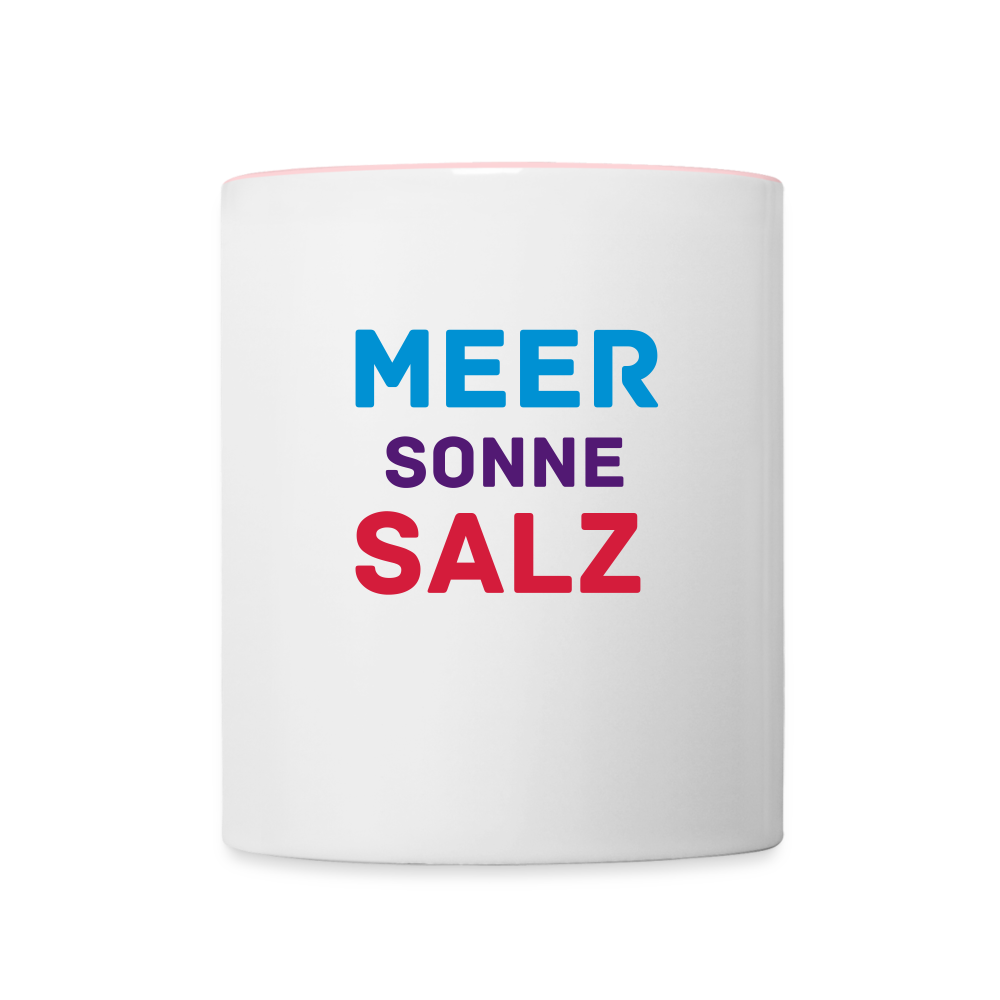 Tasse zweifarbig - Weiß/Pink