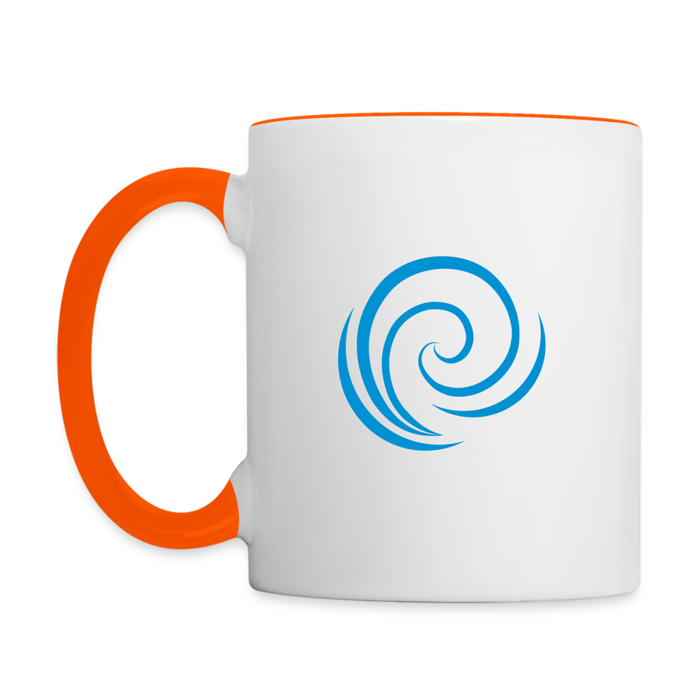 Tasse zweifarbig - Weiß/Orange